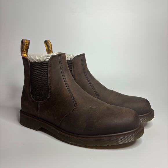 Dr. Martens 2976 Leather Chelsea Boot in Brown Crazy Horse Gaucho